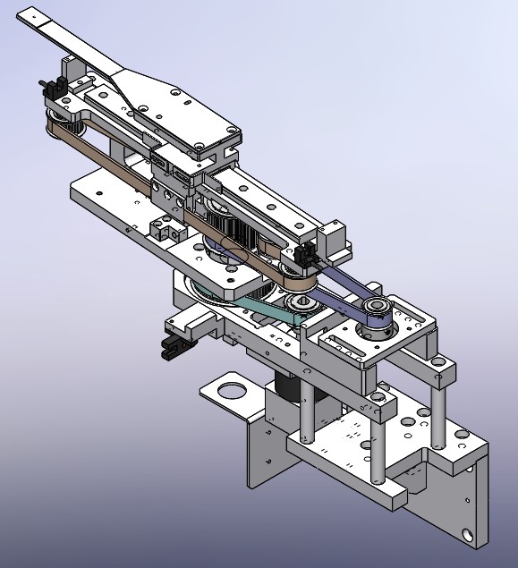 卡夹旋转取料机构3D模型图纸 Solidworks设计附XT格式